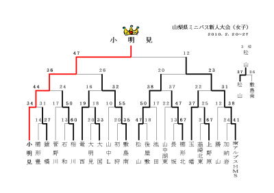 山梨県ミニバス新人大会(女子)