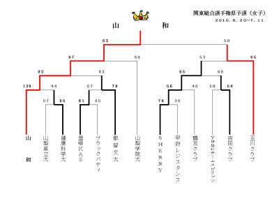関東総合選手権 山梨県予選(女子)